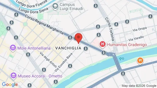Apartments for rent i Turin - kort over placeringen