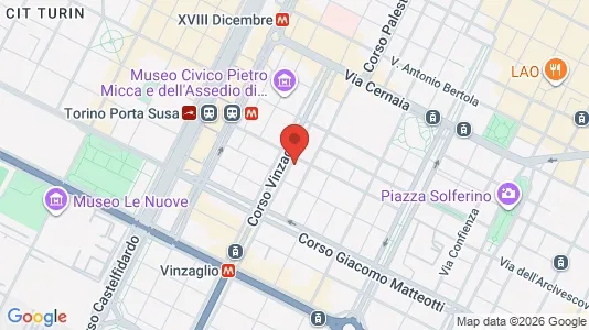 Apartments for rent i Turin - kort over placeringen