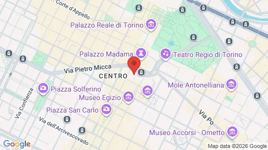 Apartments for rent i Turin - kort over placeringen