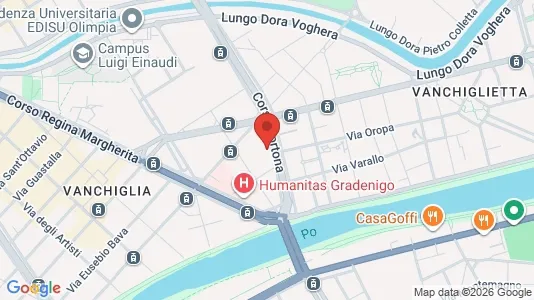 Apartments for rent i Turin - kort over placeringen