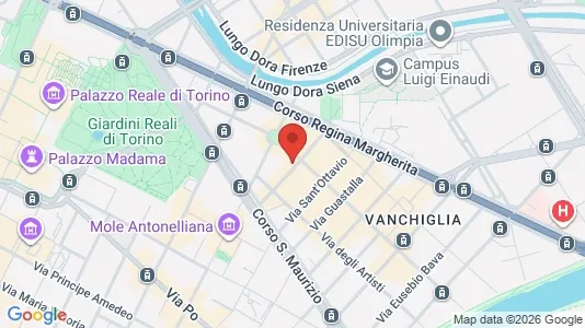 Apartments for rent i Turin - kort over placeringen