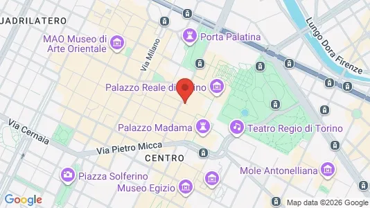 Rooms for rent i Turin - kort over placeringen