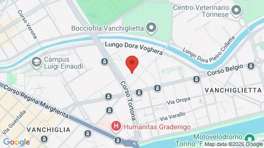 Apartments for rent i Turin - kort over placeringen
