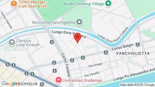 Apartments for rent i Turin - kort over placeringen