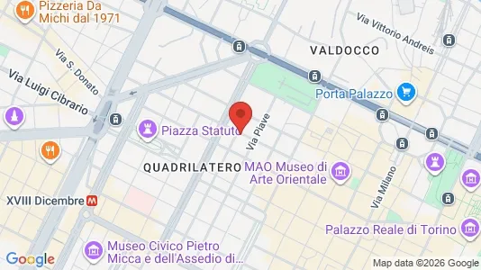 Apartments for rent i Turin - kort over placeringen