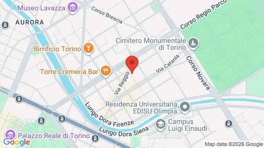 Apartments for rent i Turin - kort over placeringen