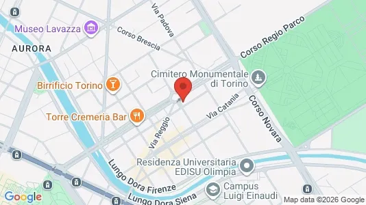 Apartments for rent i Turin - kort over placeringen
