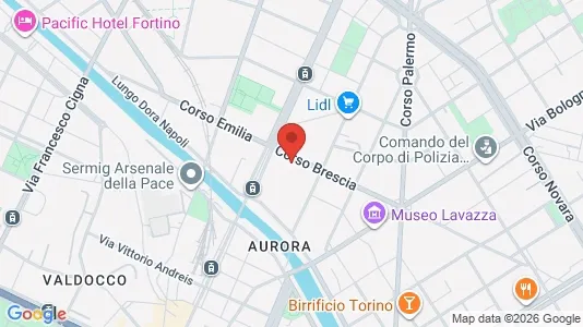 Apartments for rent i Turin - kort over placeringen