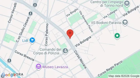 Rooms for rent i Turin - kort over placeringen