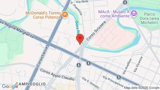 Apartments for rent i Turin - kort over placeringen