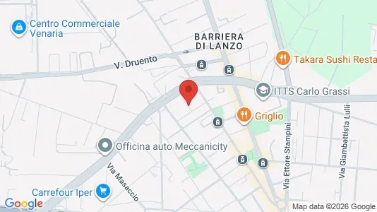 Apartments for rent i Turin - kort over placeringen