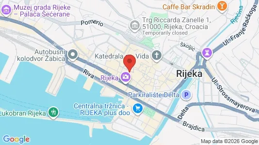 Apartments for rent i Rijeka - kort over placeringen