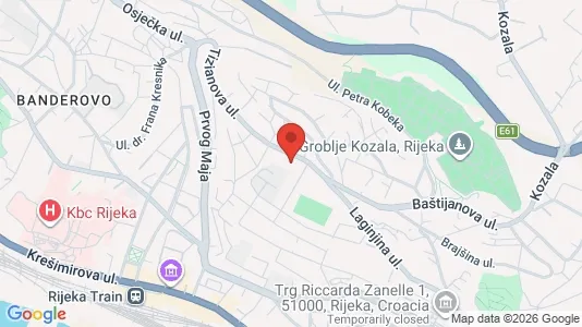 Apartments for rent i Rijeka - kort over placeringen