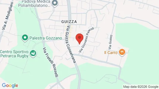 Apartments for rent i Padua - kort over placeringen