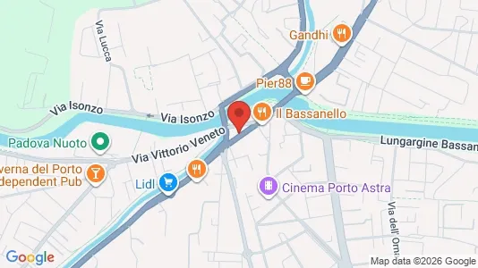 Rooms for rent i Padua - kort over placeringen