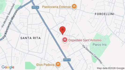 Rooms for rent i Padua - kort over placeringen
