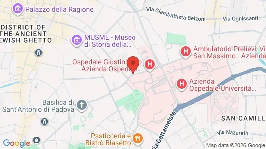 Rooms for rent i Padua - kort over placeringen