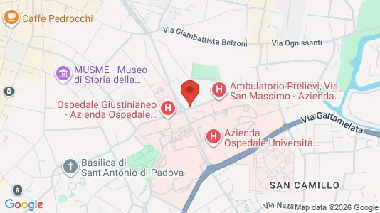 Rooms for rent i Padua - kort over placeringen