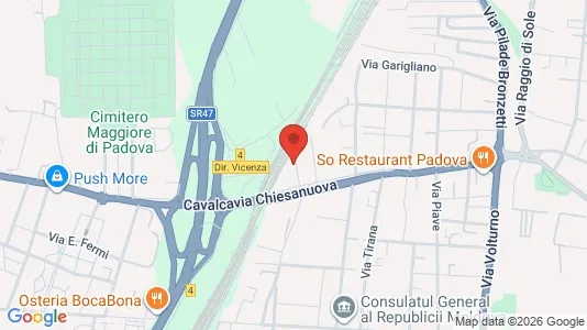 Rooms for rent i Padua - kort over placeringen