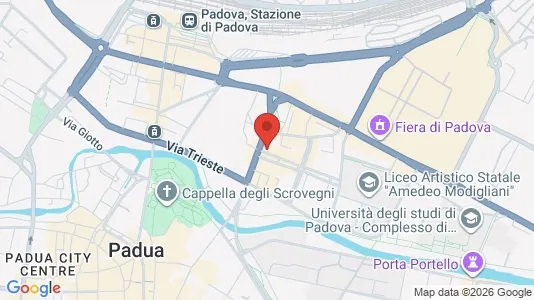 Rooms for rent i Padua - kort over placeringen