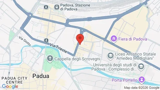 Rooms for rent i Padua - kort over placeringen