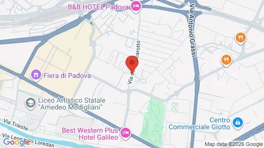 Rooms for rent i Padua - kort over placeringen