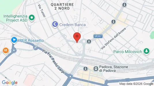 Rooms for rent i Padua - kort over placeringen