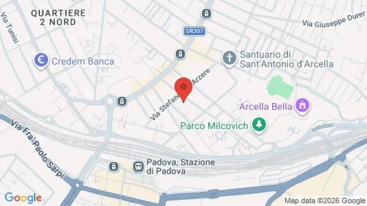 Rooms for rent i Padua - kort over placeringen