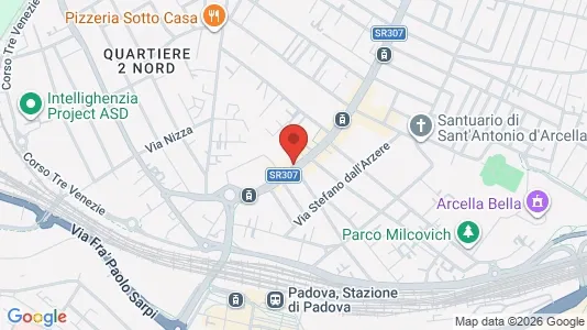 Rooms for rent i Padua - kort over placeringen