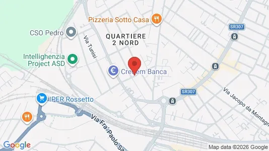 Rooms for rent i Padua - kort over placeringen