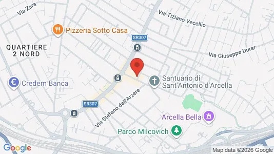 Rooms for rent i Padua - kort over placeringen