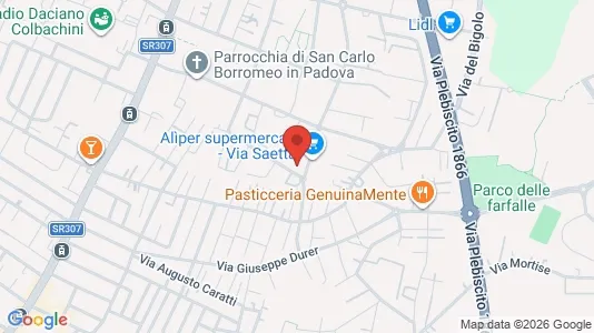 Rooms for rent i Padua - kort over placeringen