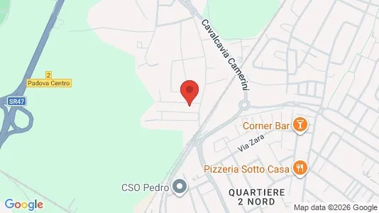 Rooms for rent i Padua - kort over placeringen