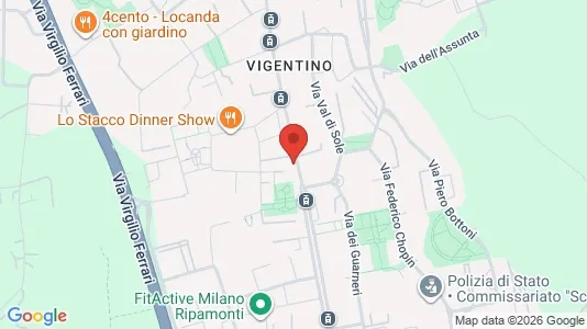 Apartments for rent i Milano Zona 5 - Vigentino, Chiaravalle, Gratosoglio - kort over placeringen