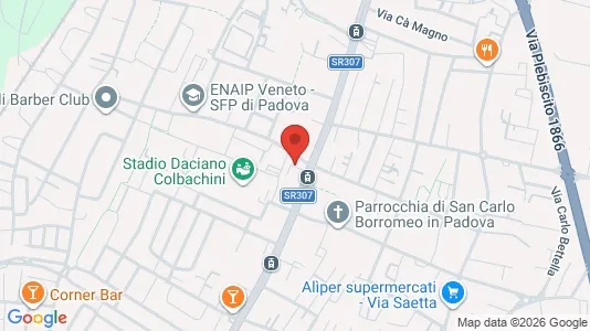 Rooms for rent i Padua - kort over placeringen