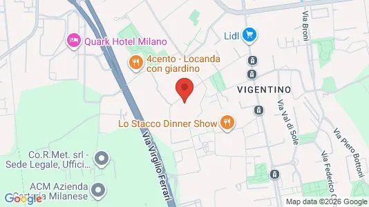 Apartments for rent i Milano Zona 5 - Vigentino, Chiaravalle, Gratosoglio - kort over placeringen
