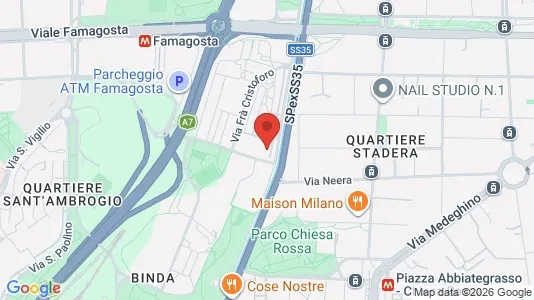 Rooms for rent i Milano Zona 5 - Vigentino, Chiaravalle, Gratosoglio - kort over placeringen