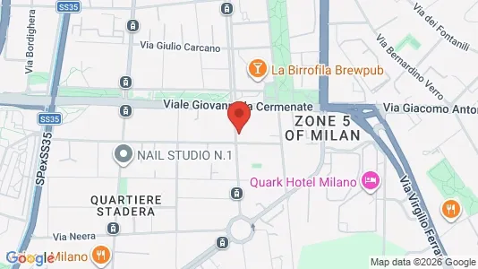Rooms for rent i Milano Zona 5 - Vigentino, Chiaravalle, Gratosoglio - kort over placeringen