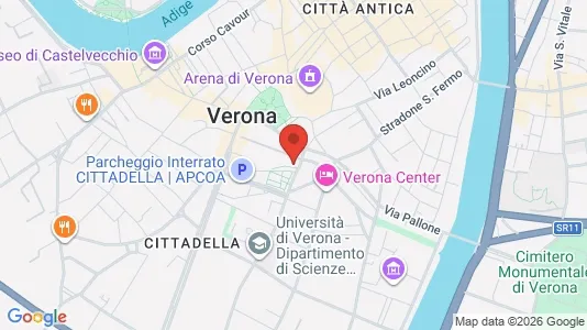 Apartments for rent i Verona - kort over placeringen