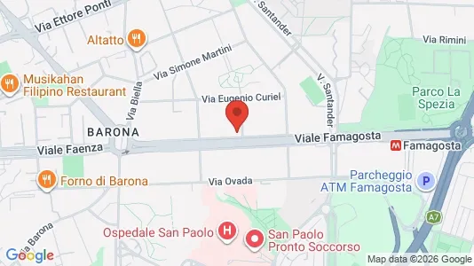 Rooms for rent i Milano Zona 5 - Vigentino, Chiaravalle, Gratosoglio - kort over placeringen