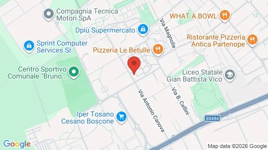 Rooms for rent i Corsico - kort over placeringen