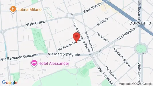 Rooms for rent i Milano Zona 5 - Vigentino, Chiaravalle, Gratosoglio - kort over placeringen
