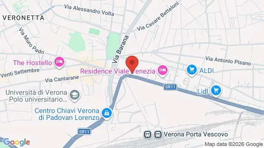 Apartments for rent i Verona - kort over placeringen