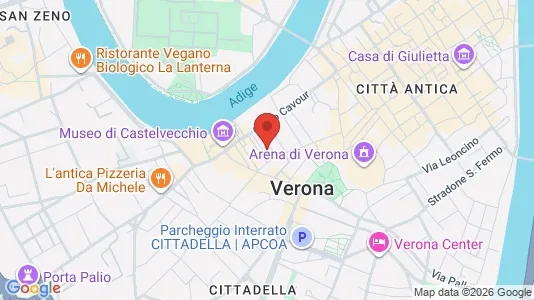 Apartments for rent i Verona - kort over placeringen