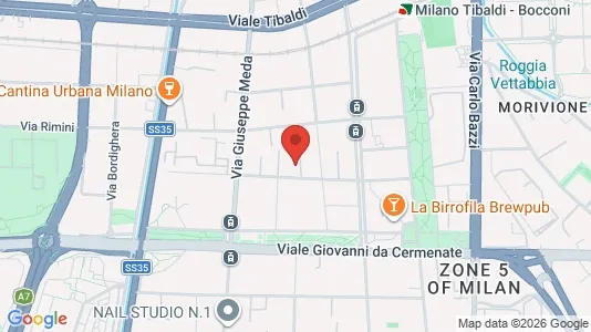 Apartments for rent i Milano Zona 5 - Vigentino, Chiaravalle, Gratosoglio - kort over placeringen