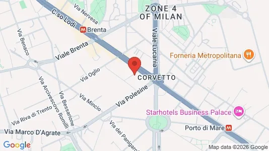Apartments for rent i Milano Zona 5 - Vigentino, Chiaravalle, Gratosoglio - kort over placeringen