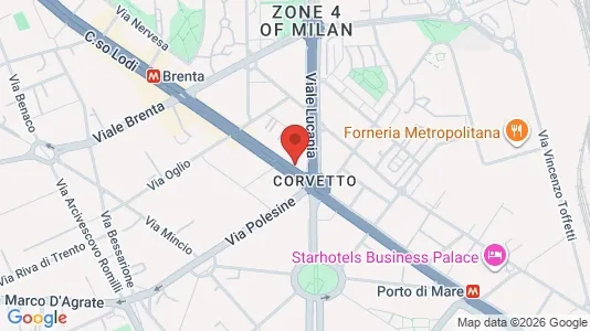 Rooms for rent i Milano Zona 5 - Vigentino, Chiaravalle, Gratosoglio - kort over placeringen