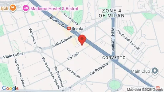 Rooms for rent i Milano Zona 5 - Vigentino, Chiaravalle, Gratosoglio - kort over placeringen