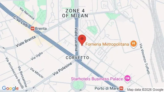 Apartments for rent i Milano Zona 5 - Vigentino, Chiaravalle, Gratosoglio - kort over placeringen