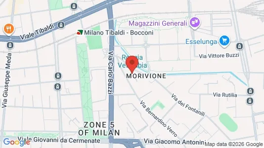 Apartments for rent i Milano Zona 5 - Vigentino, Chiaravalle, Gratosoglio - kort over placeringen